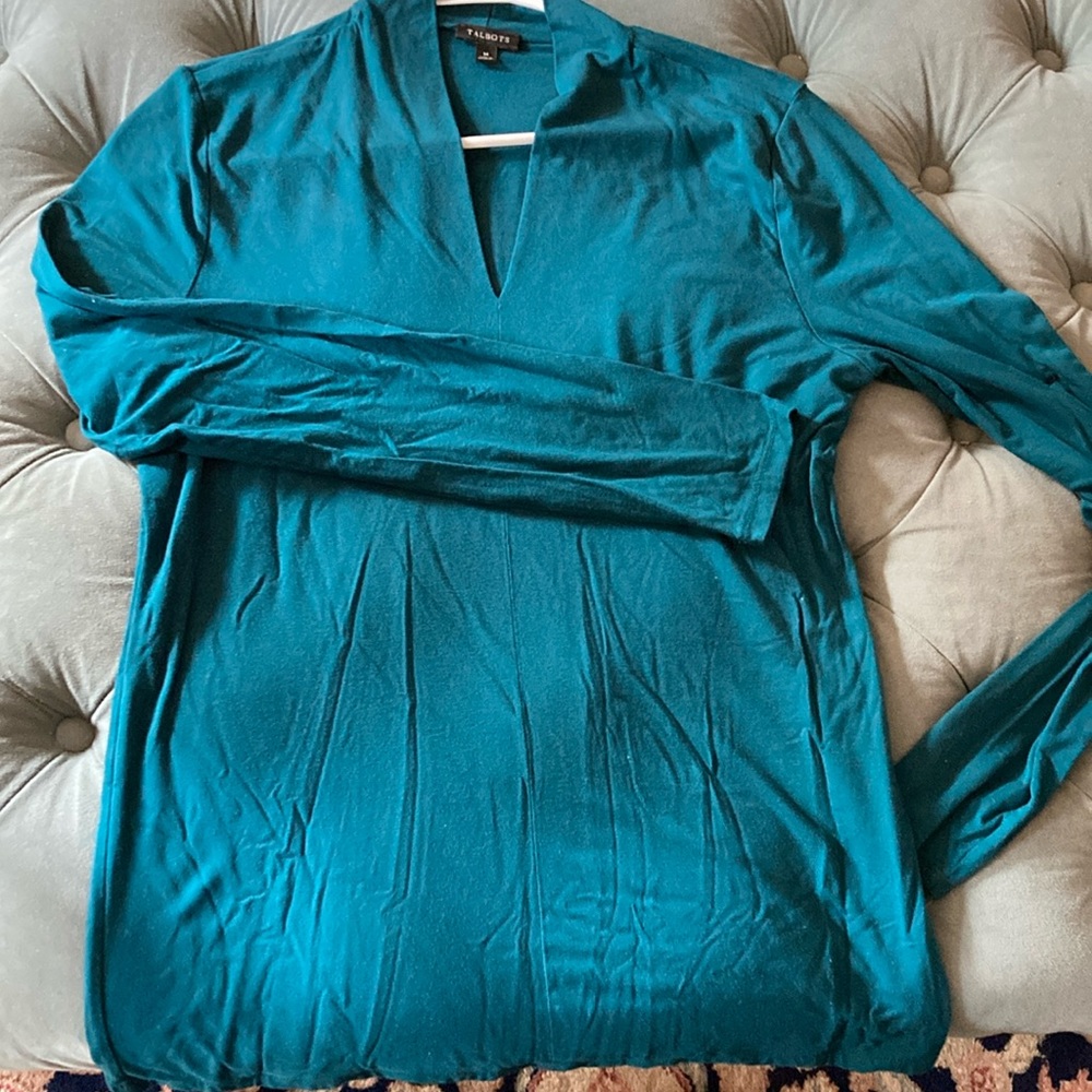 Gorgeous teal Talbots shirt